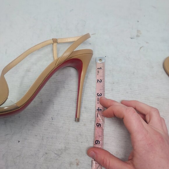 CHRISTIAN LOUBOUTIN Rosalie Strass Nude Strappy Heel Sandal - Picture 16 of 16